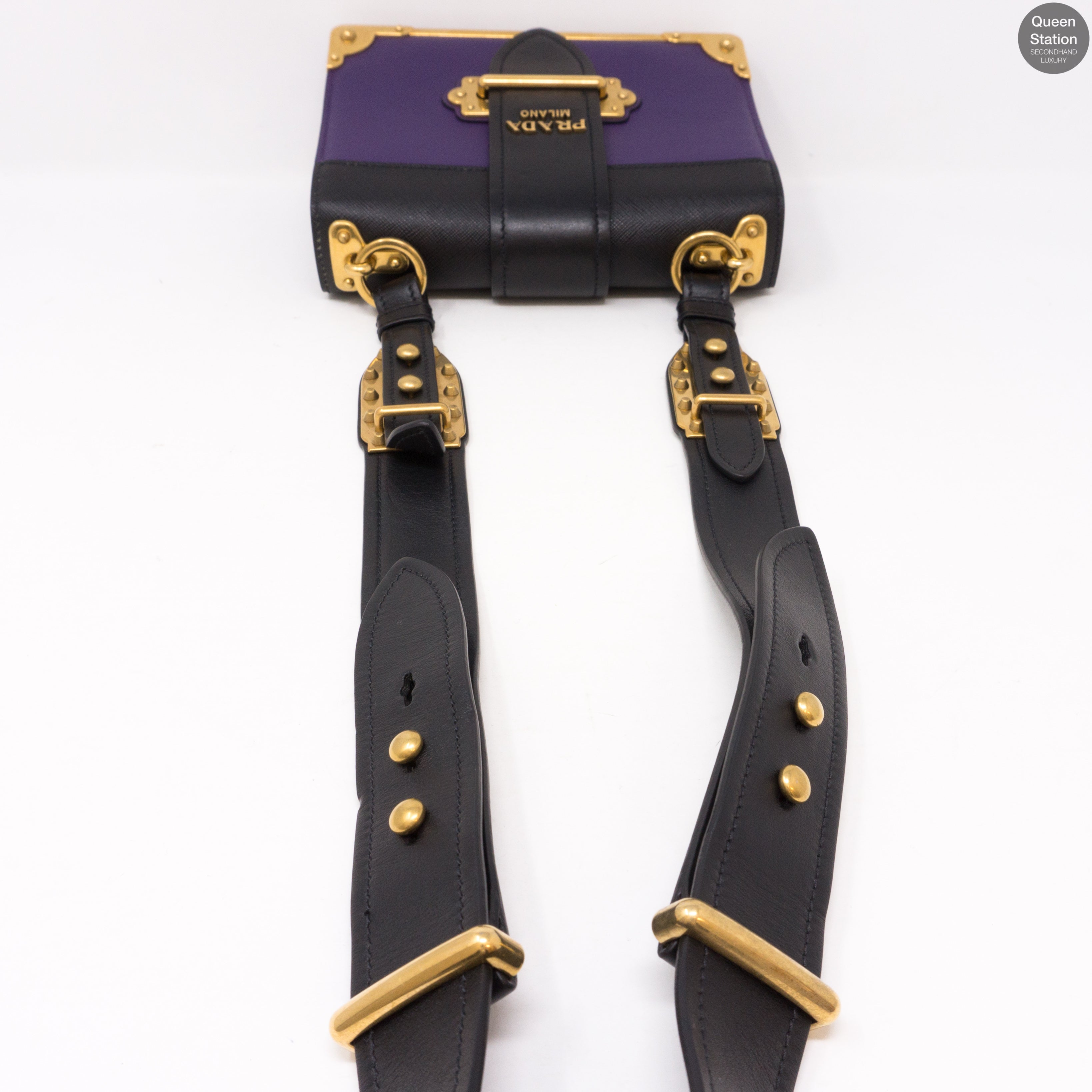 Cahier Purple Leather Bag
