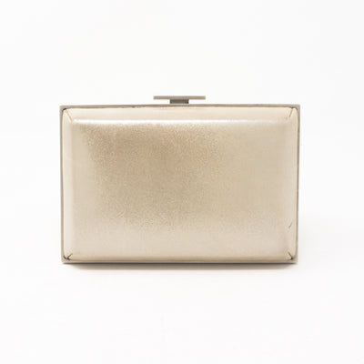 Evening Box Clutch Metallic Champagne