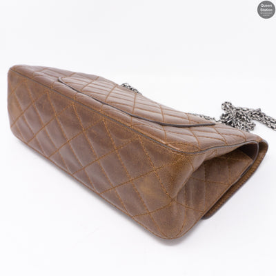 Reissue 2.55 226 Double Flap Bag Distressed Leather