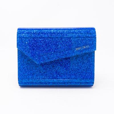 Candy Blue Glitter Acrylic Clutch Bag