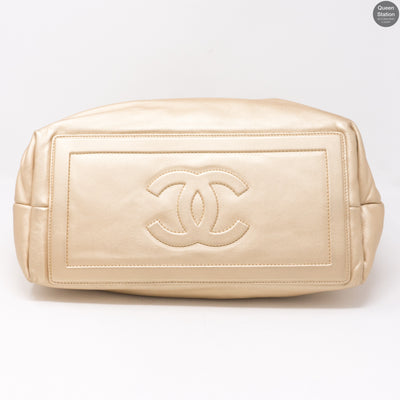 Coco Cocoon Light Gold Leather Tote