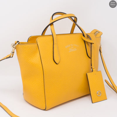 Swing Mini Yellow Leather Bag