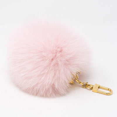 Fuzzy Bubble Bag Charm Light Pink