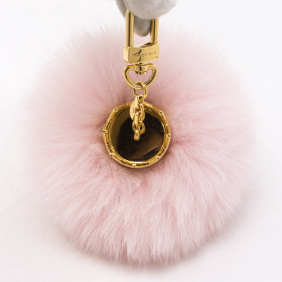Fuzzy Bubble Bag Charm Light Pink