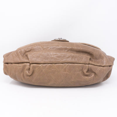 Quilted Glazed Caviar Leather Large Flap Bag