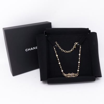 Pearl Chain Choker Necklace
