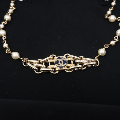 Pearl Chain Choker Necklace