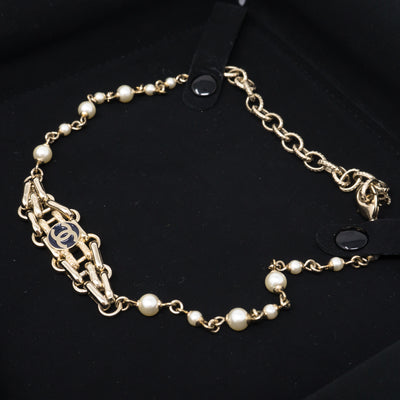 Pearl Chain Choker Necklace