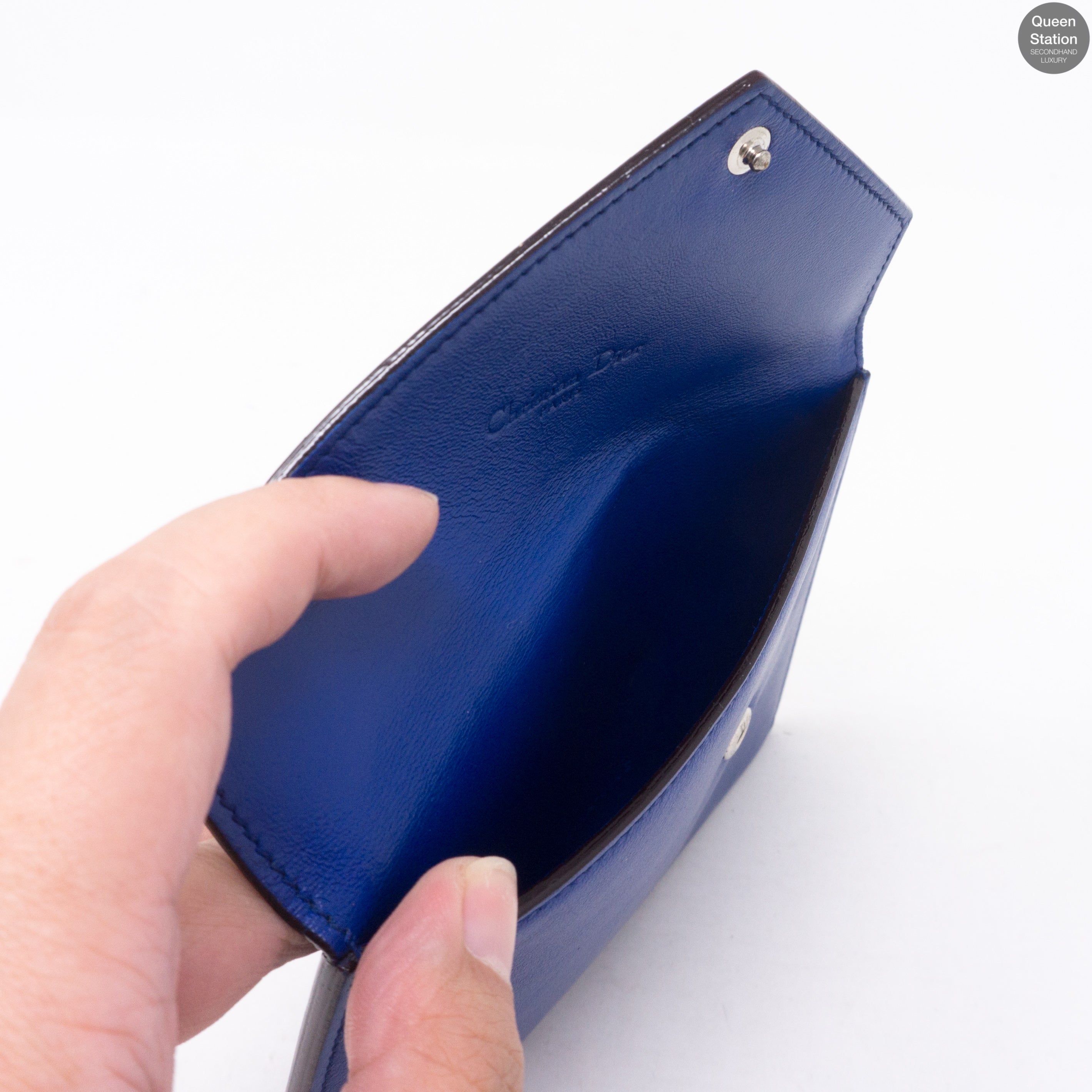 Explore Flat Pouch 3 Piece Blue Leather