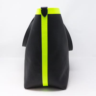 Giant Check Reversible Tote Black