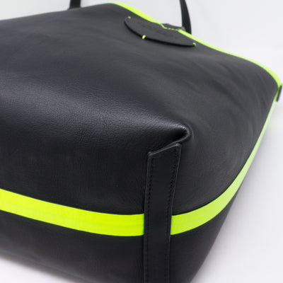 Giant Check Reversible Tote Black