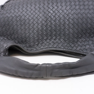 Intrecciato Veneta Gray Hobo Bag