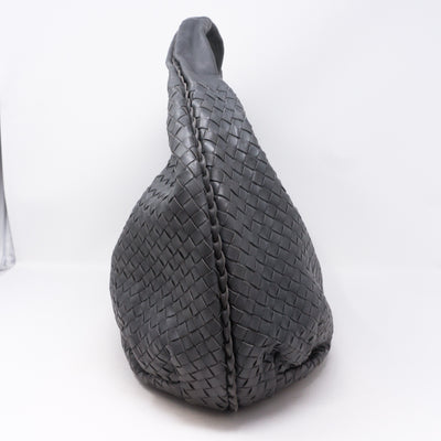 Intrecciato Veneta Gray Hobo Bag
