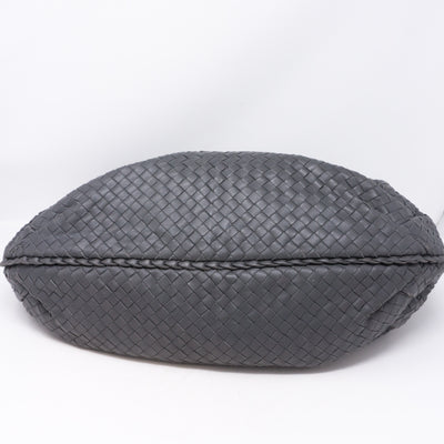 Intrecciato Veneta Gray Hobo Bag