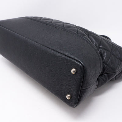 Bi-Coco Shopper Tote Black Quilted Leather