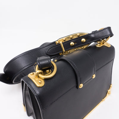 Cahier Black Leather Bag
