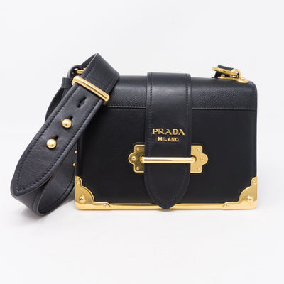 Cahier Black Leather Bag