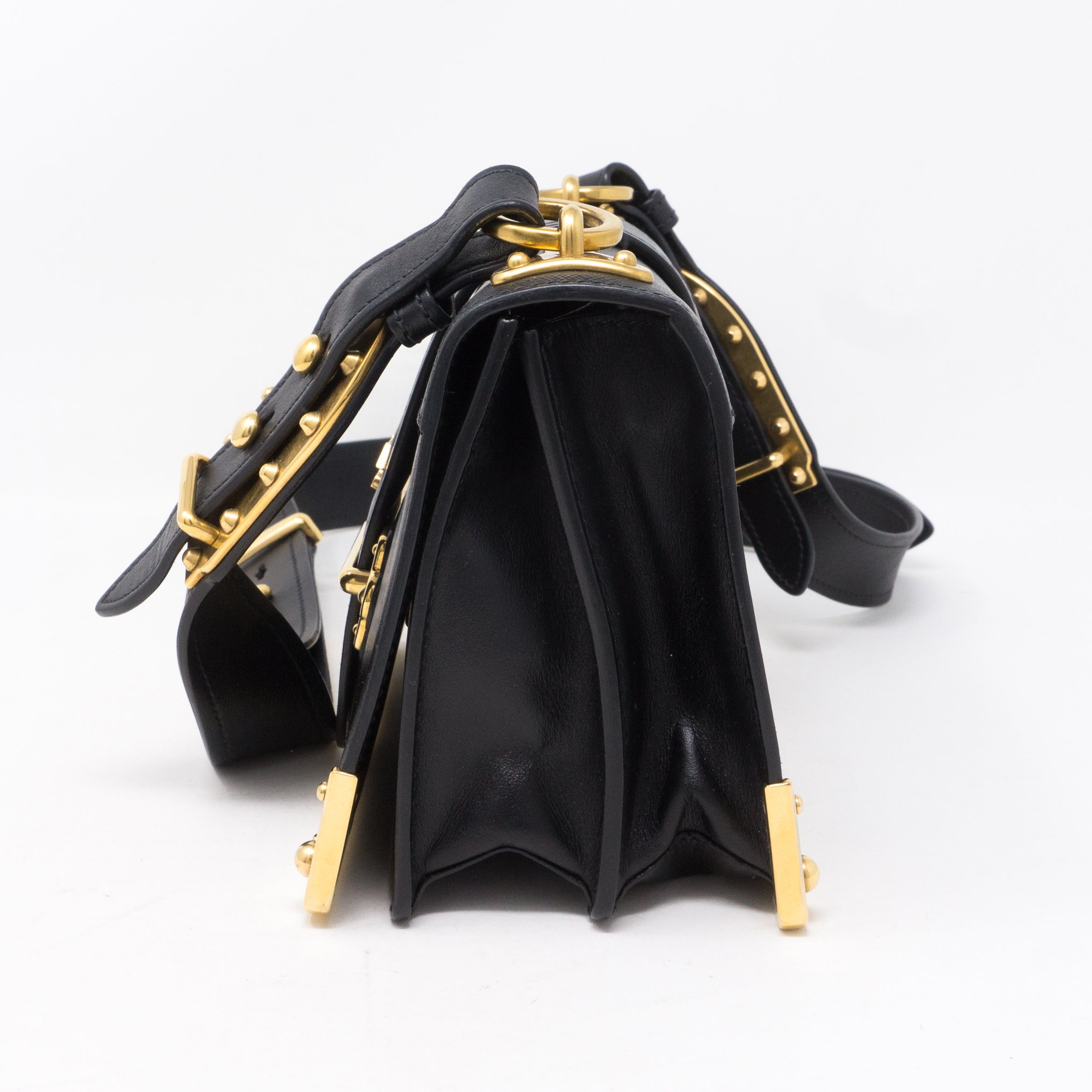 Cahier Black Leather Bag