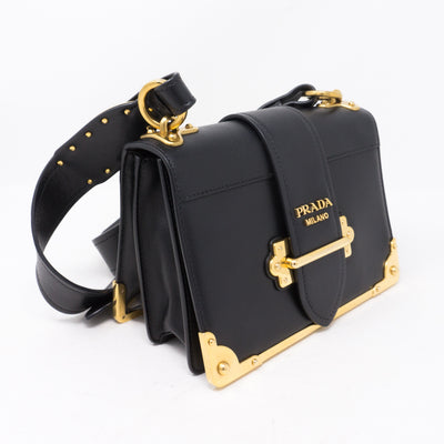 Cahier Black Leather Bag