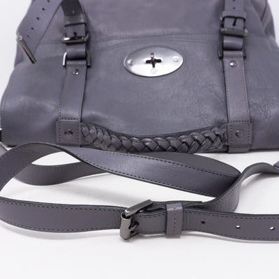 Alexa Oversized Slate Gray Leather