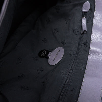 Alexa Oversized Slate Gray Leather