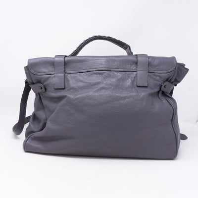 Alexa Oversized Slate Gray Leather