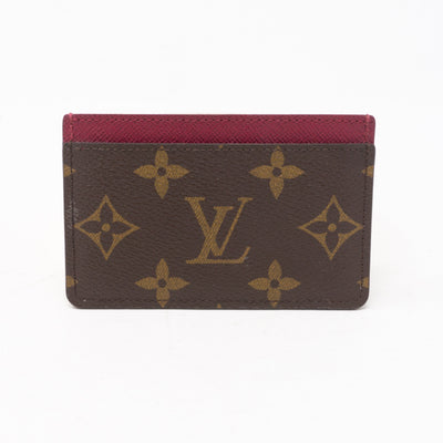 Card Holder Monogram Fuchsia