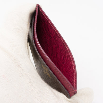 Card Holder Monogram Fuchsia