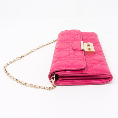 Miss Dior Wallet on Chain Pink