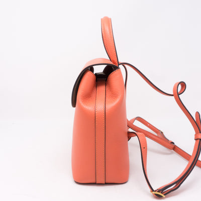 Mini Bayswater Backpack Coral Rose Leather