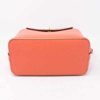 Mini Bayswater Backpack Coral Rose Leather