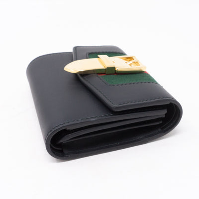 Sylvie Wallet Black Leather