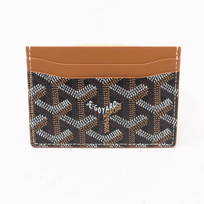 Saint Sulpice Card Holder Goyardine Black Tan