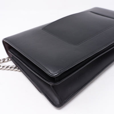 Medium Case Shoulder Bag Black Leather