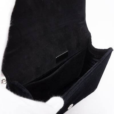 Cahier Small Lock Trunk Black Velvet