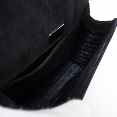 Cahier Small Lock Trunk Black Velvet