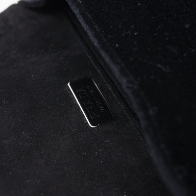 Cahier Small Lock Trunk Black Velvet