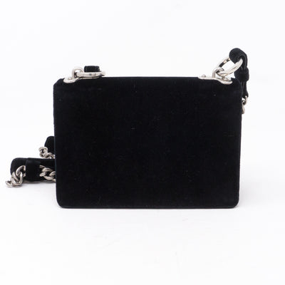 Cahier Small Lock Trunk Black Velvet
