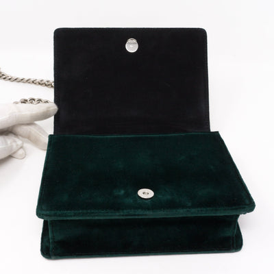Cahier Small Lock Trunk Green Velvet