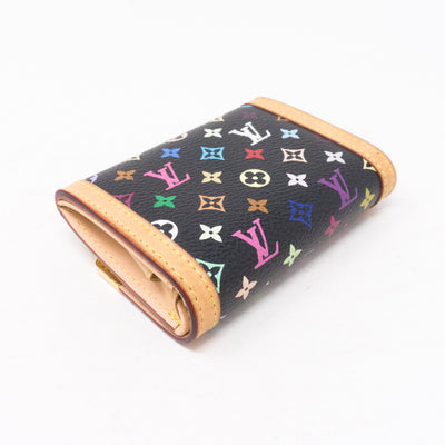Coin Card Case Multicolore Black