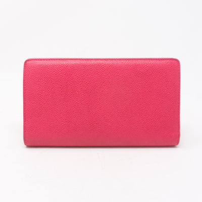 Classic Long Flap Wallet Fuchsia Pink