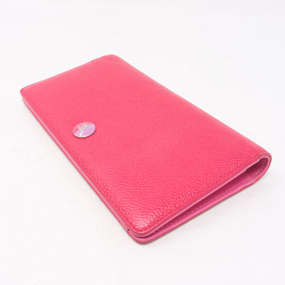 Classic Long Flap Wallet Fuchsia Pink