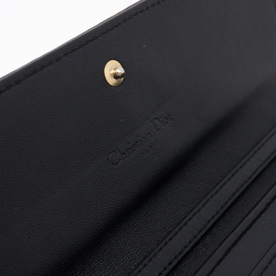 Lady Dior Wallet On Chain Black Leather