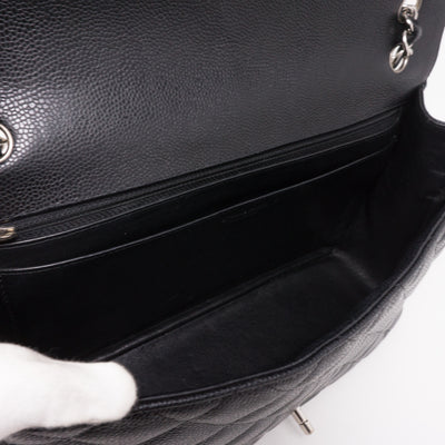 Classic Single Flap Maxi Black Caviar Leather