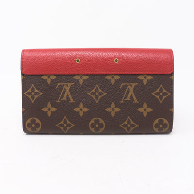 Pallas Wallet Monogram Red Leather
