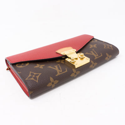 Pallas Wallet Monogram Red Leather