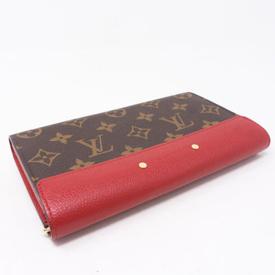 Pallas Wallet Monogram Red Leather