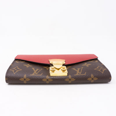 Pallas Wallet Monogram Red Leather