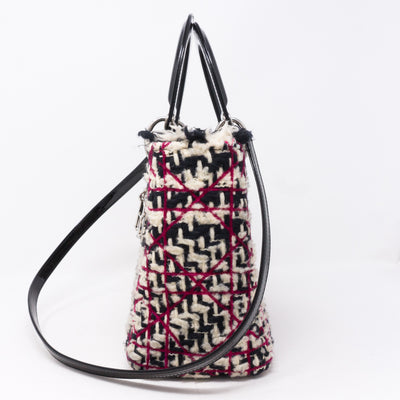 Lady Dior Medium Tweed & Leather
