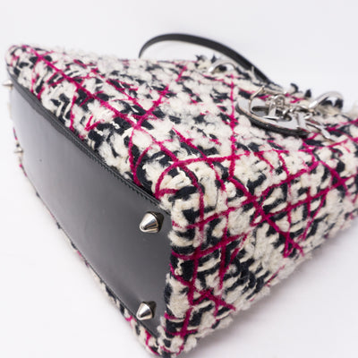 Lady Dior Medium Tweed & Leather